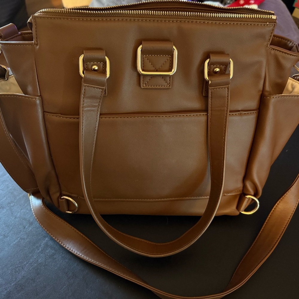 White Elm Gemini Brown Shoulder Bag - Picture 2 of 11